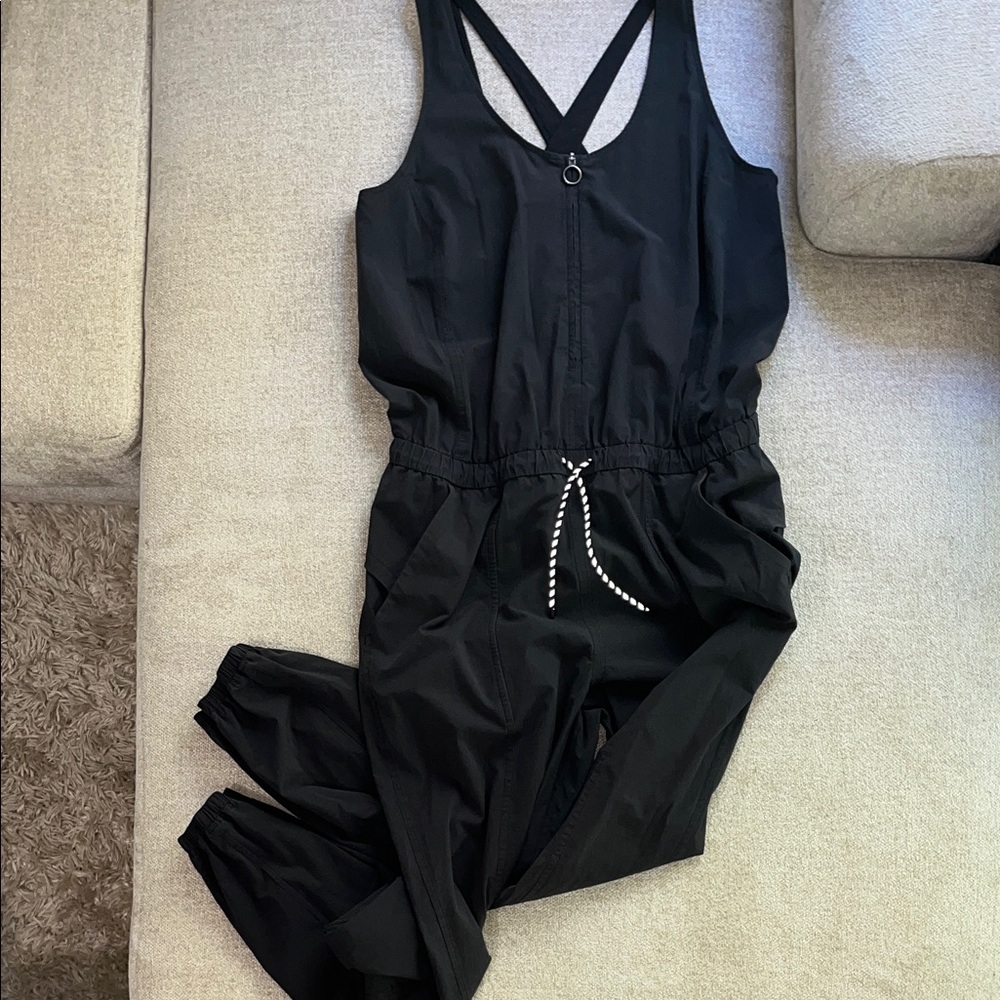 Lululemon Shift in Time Jumpsuit Women's Black Size 8 - Picture 2 of 16